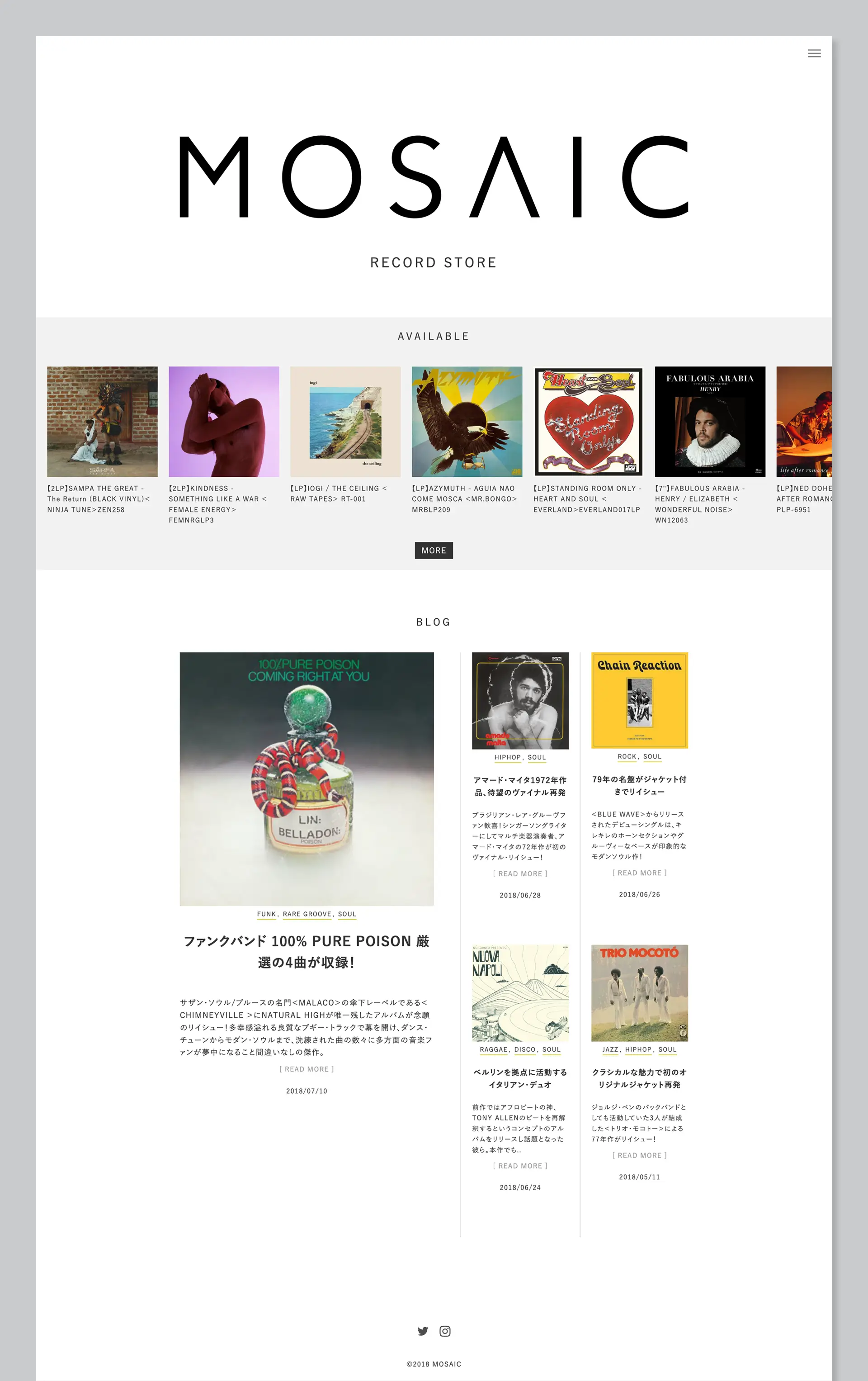 MOSAIC - Website Design